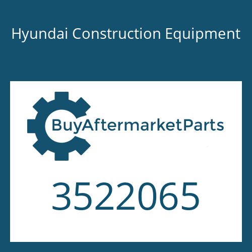 Hyundai Construction Equipment 3522065 - HOUSING