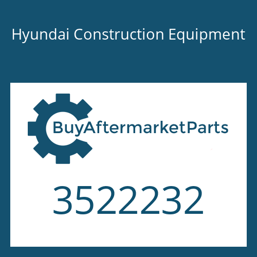 3522232 Hyundai Construction Equipment SHAFT & WHEEL