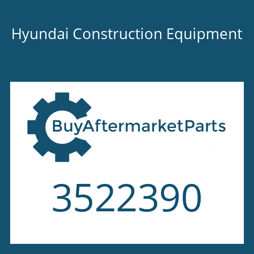 3522390 Hyundai Construction Equipment HOUSING