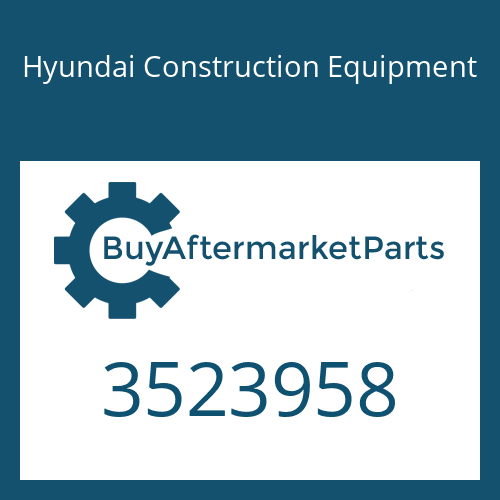 Hyundai Construction Equipment 3523958 - O-RING