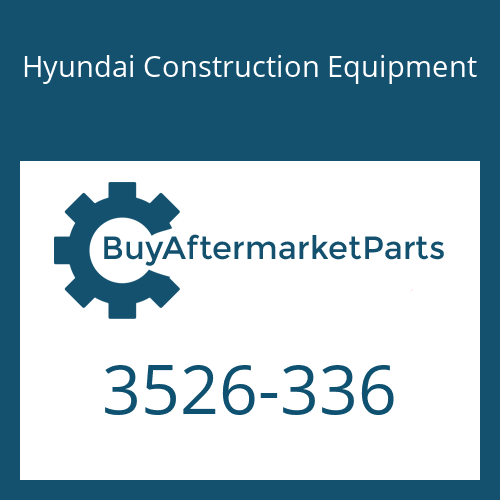 Hyundai Construction Equipment 3526-336 - PLUG