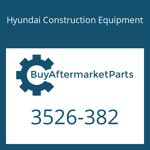 3526-382 Hyundai Construction Equipment CAP