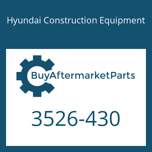 Hyundai Construction Equipment 3526-430 - CAP
