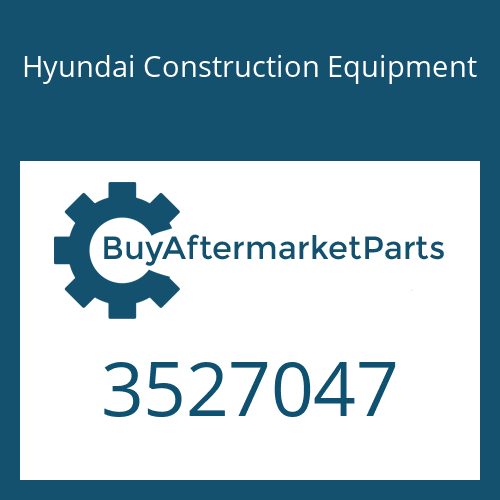 3527047 Hyundai Construction Equipment IMPELLER