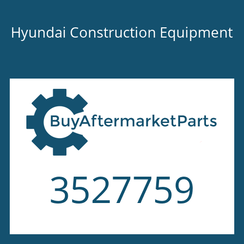 3527759 Hyundai Construction Equipment CONNECTION-ADAPT