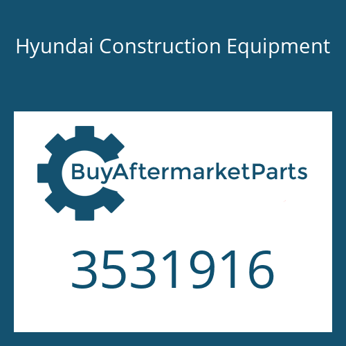 3531916 Hyundai Construction Equipment SLINGER-OIL