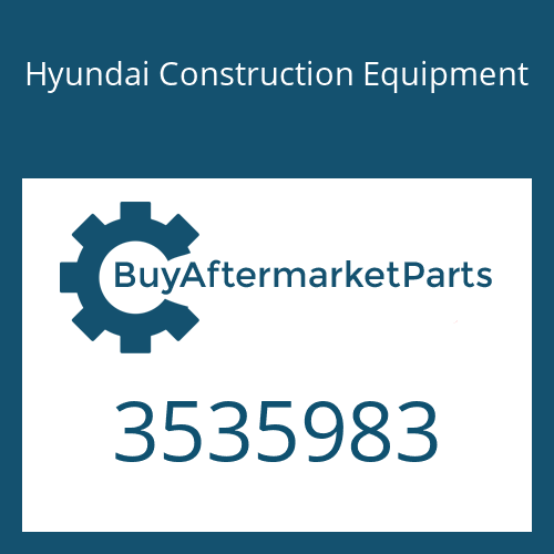 3535983 Hyundai Construction Equipment SHAFT & WHEEL
