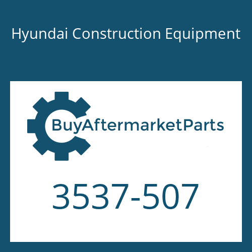 Hyundai Construction Equipment 3537-507 - VALVE, MAIN RELIEF