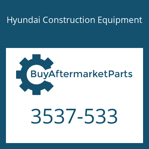 Hyundai Construction Equipment 3537-533 - RELIEF VALVE, MCV