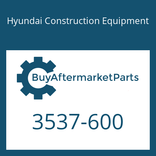 Hyundai Construction Equipment 3537-600 - VALVE-OVERLOAD RELIEF