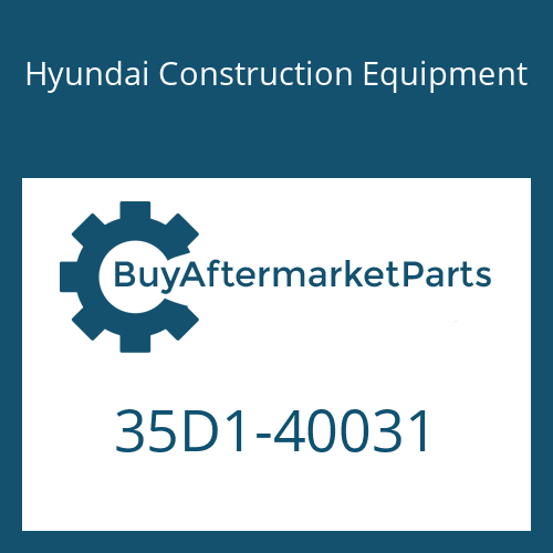 Hyundai Construction Equipment 35D1-40031 - BOOT