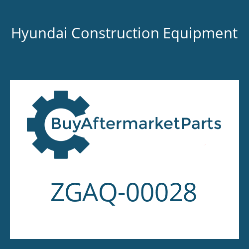Hyundai Construction Equipment ZGAQ-00028 - SCREW-ADJUST