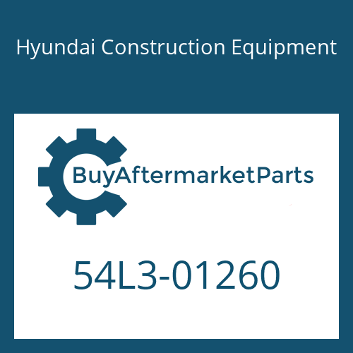 Hyundai Construction Equipment 54L3-01260 - PLATE