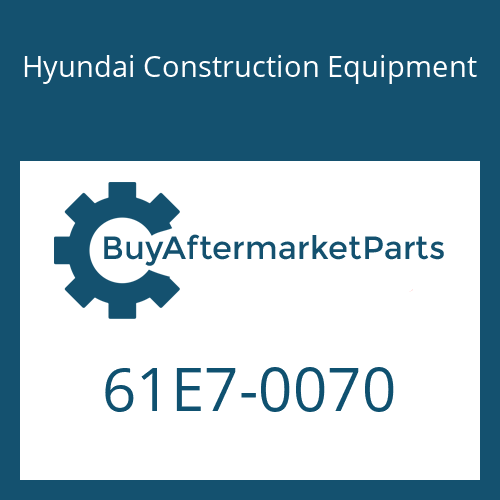 Hyundai Construction Equipment 61E7-0070 - PLATE-BOOM