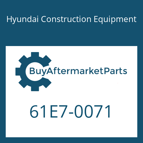 Hyundai Construction Equipment 61E7-0071 - SHIM