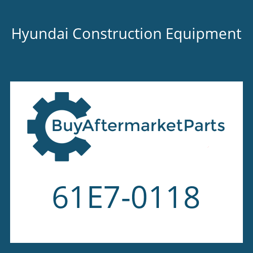 Hyundai Construction Equipment 61E7-0118 - TAP PLATE