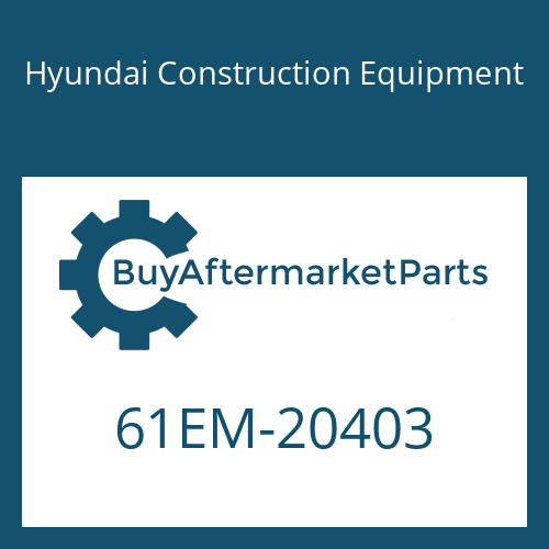 Hyundai Construction Equipment 61EM-20403 - BEARING