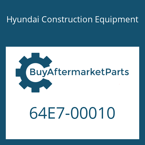 Hyundai Construction Equipment 64E7-00010 - BLOCK