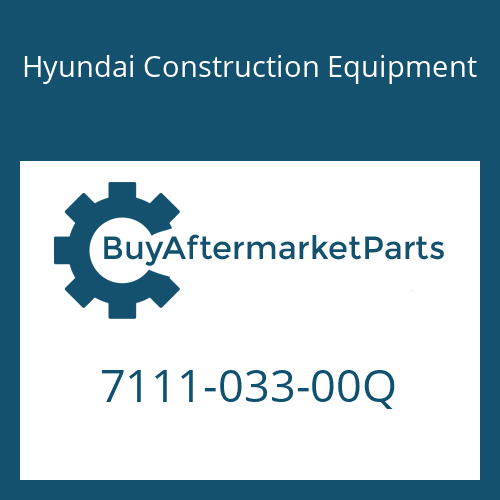 Hyundai Construction Equipment 7111-033-00Q - RING-BACKING