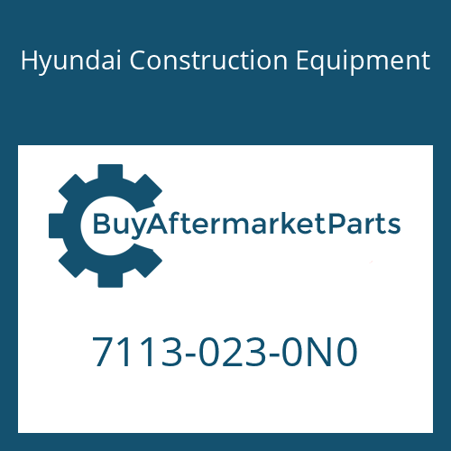 Hyundai Construction Equipment 7113-023-0N0 - SEAL KIT