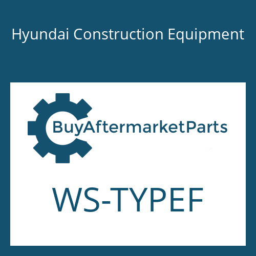 Hyundai Construction Equipment WS-TYPEF - SEAL(F-TYPE METER)