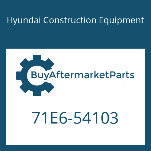 Hyundai Construction Equipment 71E6-54103 - BODY-MCV HOOD