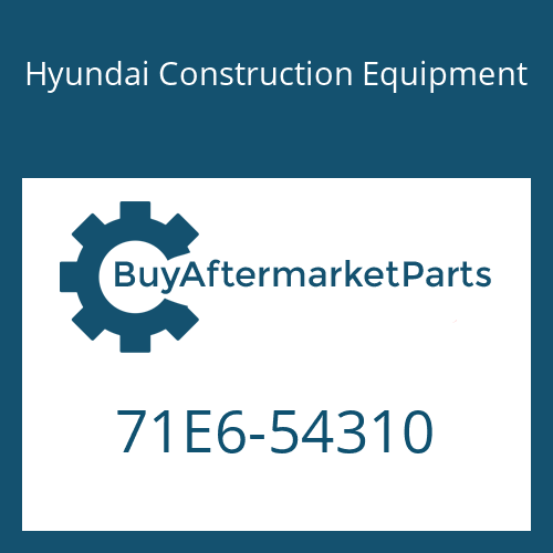 Hyundai Construction Equipment 71E6-54310 - BRACKET