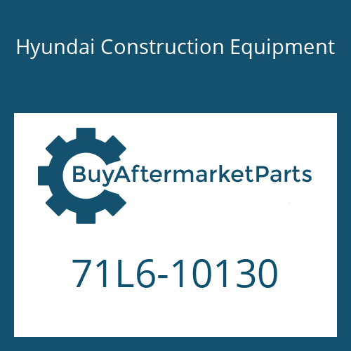 Hyundai Construction Equipment 71L6-10130 - PAD -RUBBER