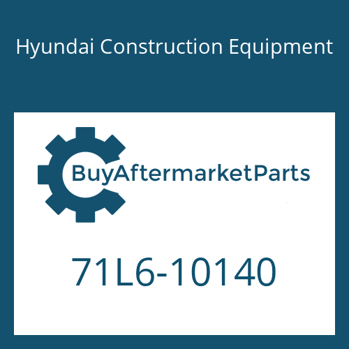 Hyundai Construction Equipment 71L6-10140 - PAD -RUBBER