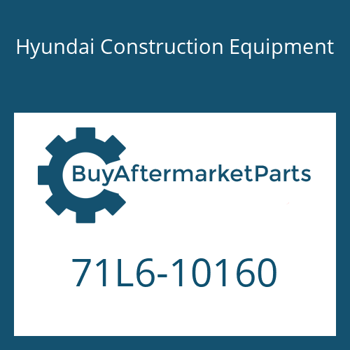 Hyundai Construction Equipment 71L6-10160 - PAD-RUBBER