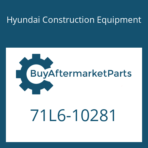 Hyundai Construction Equipment 71L6-10281 - COVER