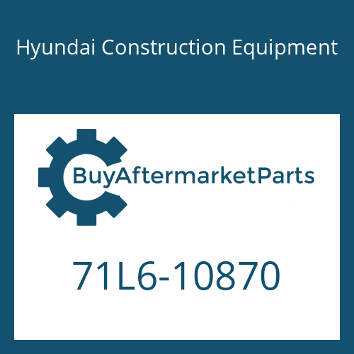 Hyundai Construction Equipment 71L6-10870 - COVER-RCV 3SP