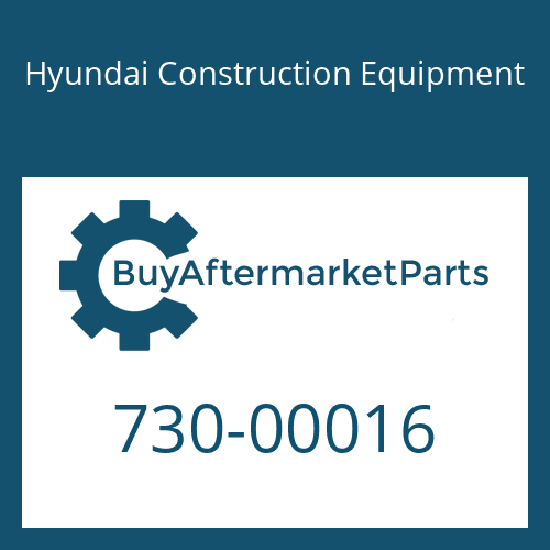 730-00016 Hyundai Construction Equipment NUT