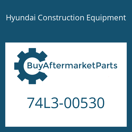 Hyundai Construction Equipment 74L3-00530 - PAD-RUBBER