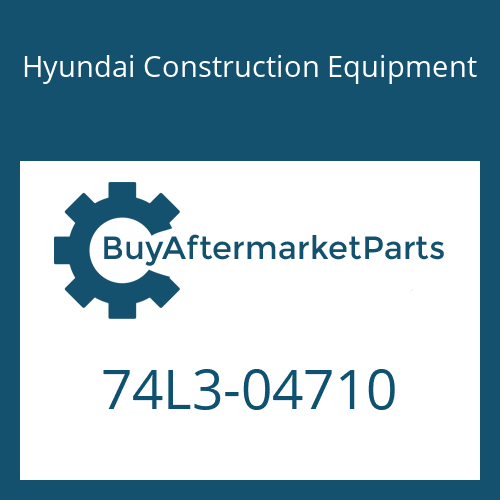Hyundai Construction Equipment 74L3-04710 - SHEET