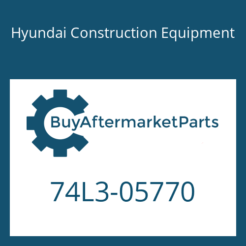 Hyundai Construction Equipment 74L3-05770 - SASH-B