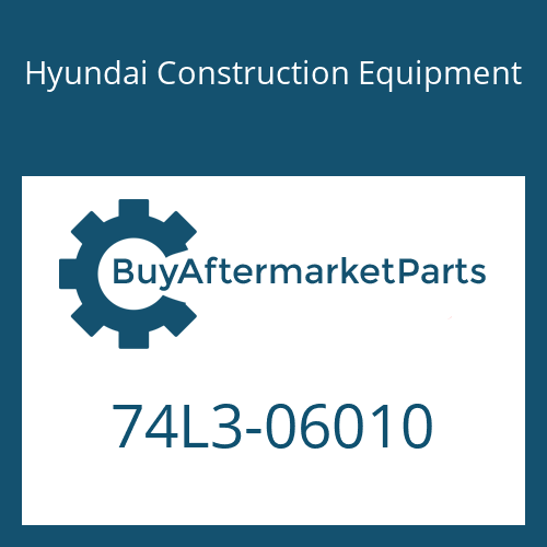 Hyundai Construction Equipment 74L3-06010 - COVER