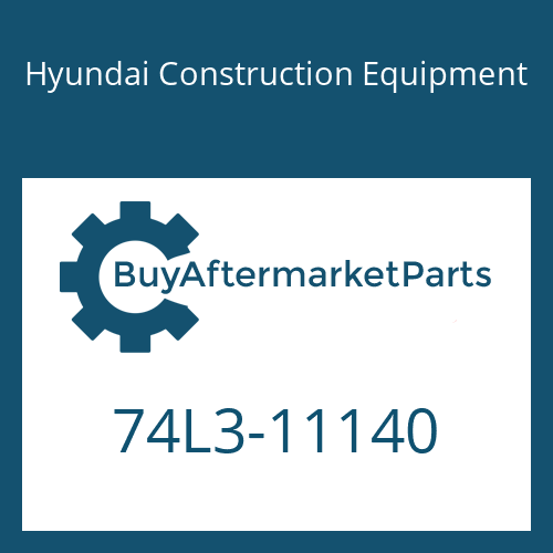Hyundai Construction Equipment 74L3-11140 - PLATE