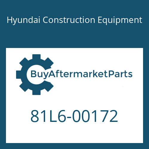 Hyundai Construction Equipment 81L6-00172 - PIN-JOINT