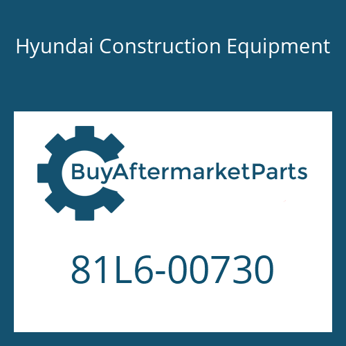 Hyundai Construction Equipment 81L6-00730 - BRACKET