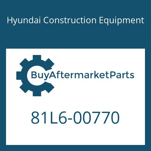 Hyundai Construction Equipment 81L6-00770 - BRACKET