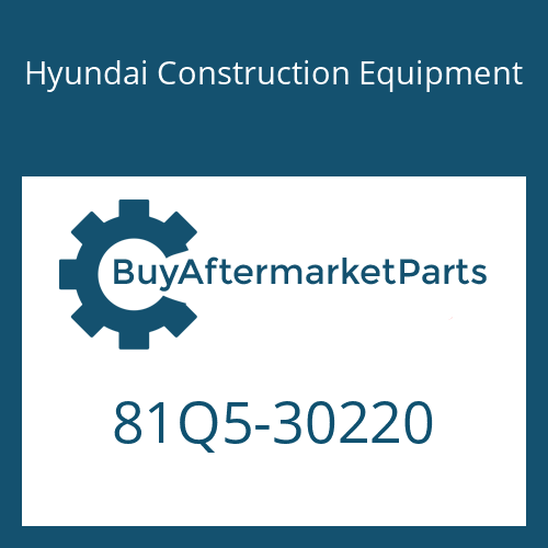 Hyundai Construction Equipment 81Q5-30220 - GUARD-TRACK