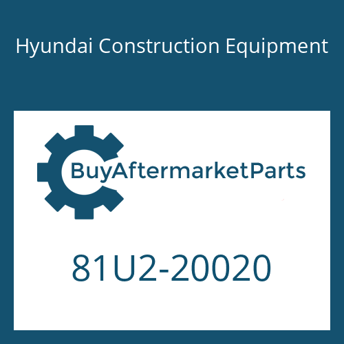 Hyundai Construction Equipment 81U2-20020 - PLATE-MOUNT