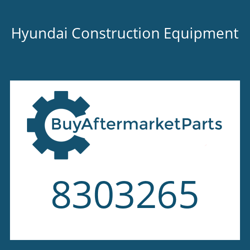 Hyundai Construction Equipment 8303265 - BOLT H.H.C