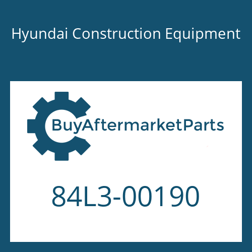 Hyundai Construction Equipment 84L3-00190 - COVER