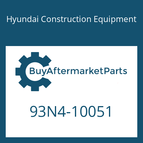Hyundai Construction Equipment 93N4-10051 - DECAL-MODEL NAME