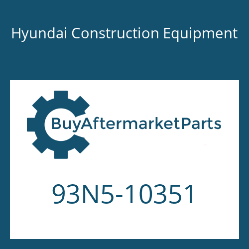 Hyundai Construction Equipment 93N5-10351 - DECAL-MODEL NAME