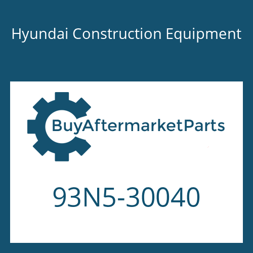Hyundai Construction Equipment 93N5-30040 - MANUAL-OPERATOR