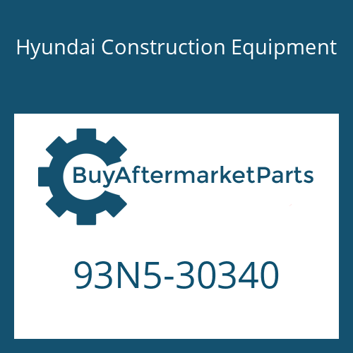 93N5-30340 Hyundai Construction Equipment OPERATORS MANUAL