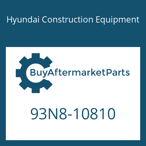93N8-10810 Hyundai Construction Equipment DECAL-SPECIFICATION